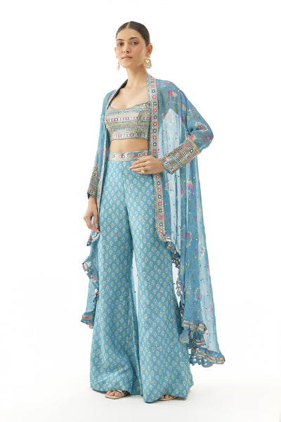 Gopi Vaid Gunjan Pant Set indian designer wear online shopping melange singapore 