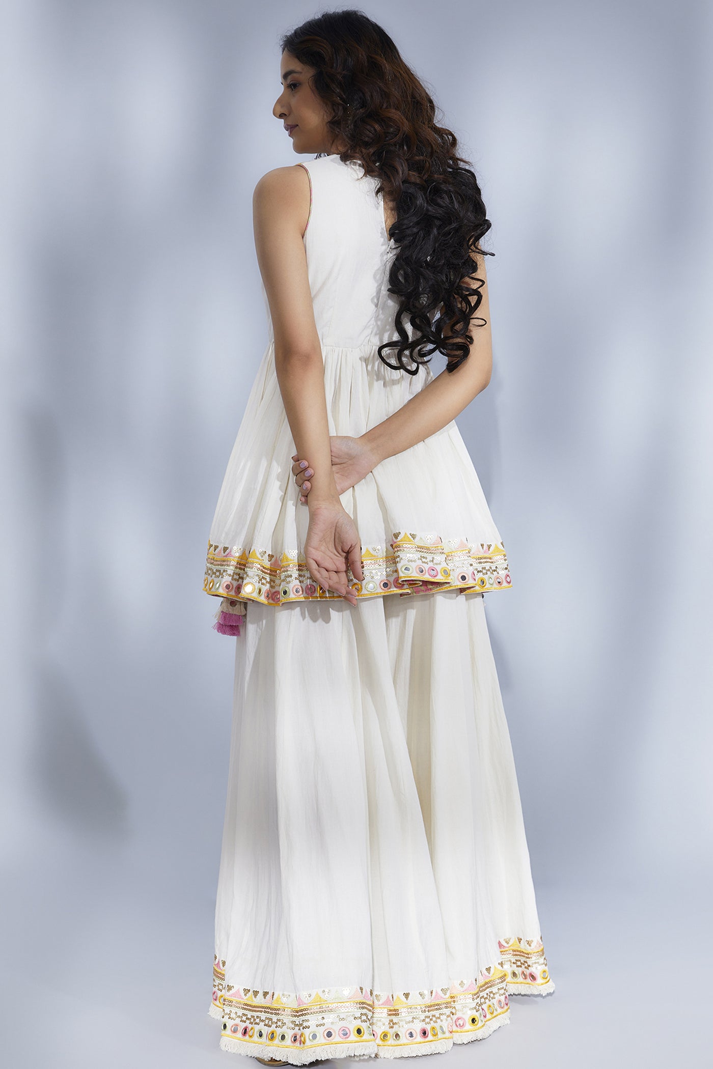 Gopi Vaid Hana Sharara Set indian designer wear online shopping melange singapore