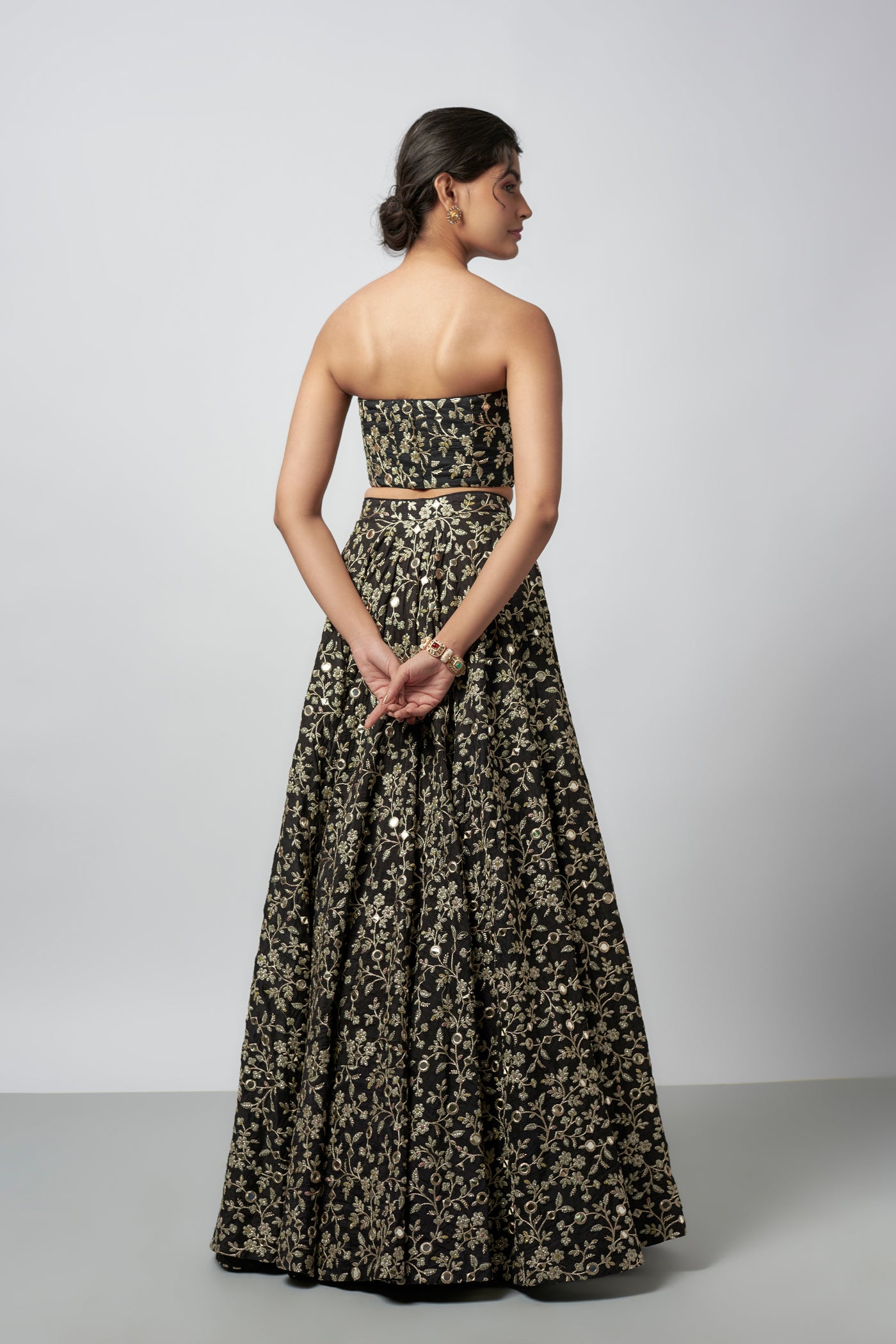 Gopi Vaid Harshini Lehenga Set indian designer wear online shopping melange singapore