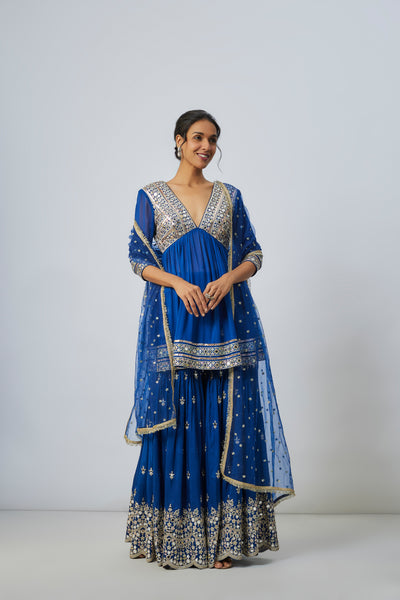 Gopi Vaid Inika Sharara Set indian designer wear online shopping melange singapore