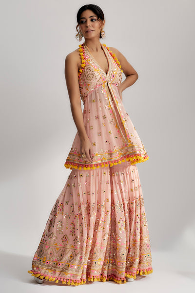 Gopi Vaid Ishana Sharara Set indian designer wear online shopping melange singapore 