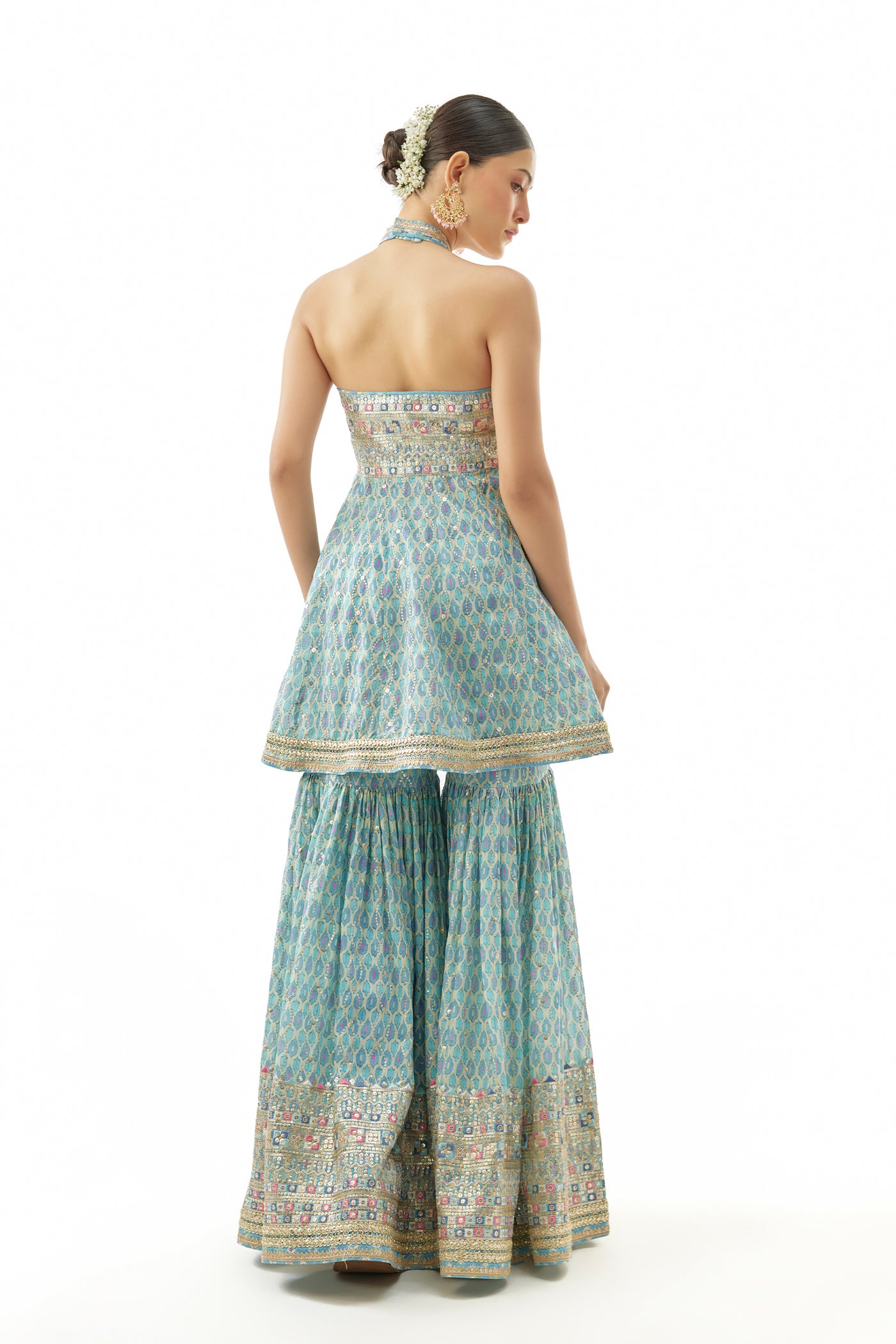 Gopi Vaid Janhavi Peplum Set indian  designer wear online shopping melange singapore