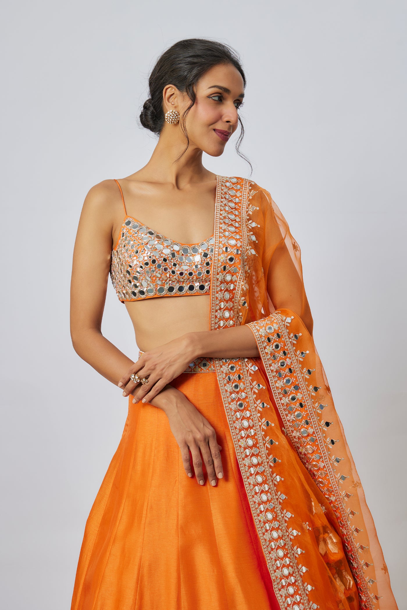 Gopi Vaid Janya Lehenga Set indian designer wear online shopping melange singapore