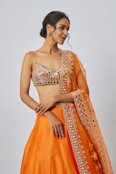 Gopi Vaid Janya Lehenga Set indian designer wear online shopping melange singapore