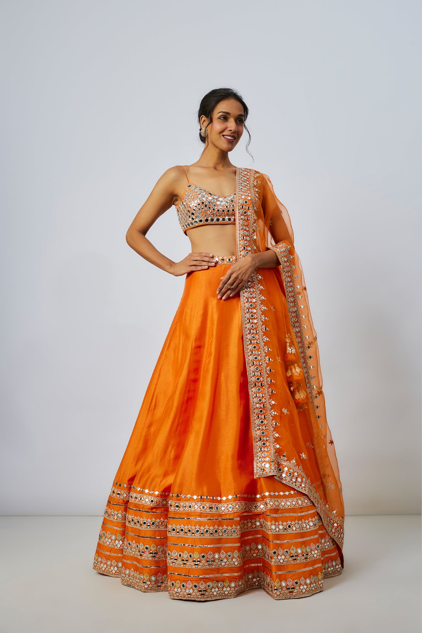 Gopi Vaid Janya Lehenga Set indian designer wear online shopping melange singapore