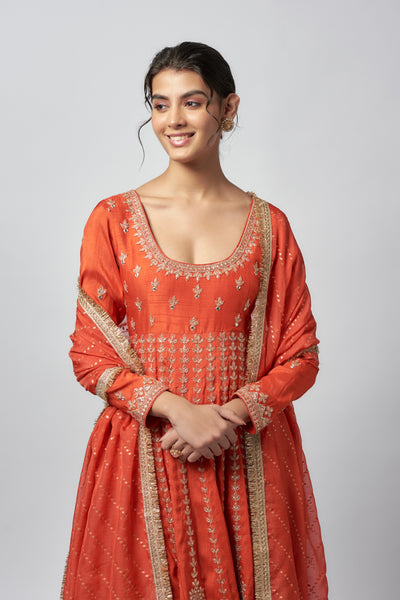 Gopi Vaid Jigyasa Anarkali Set indian designer wear online shopping melange singapore