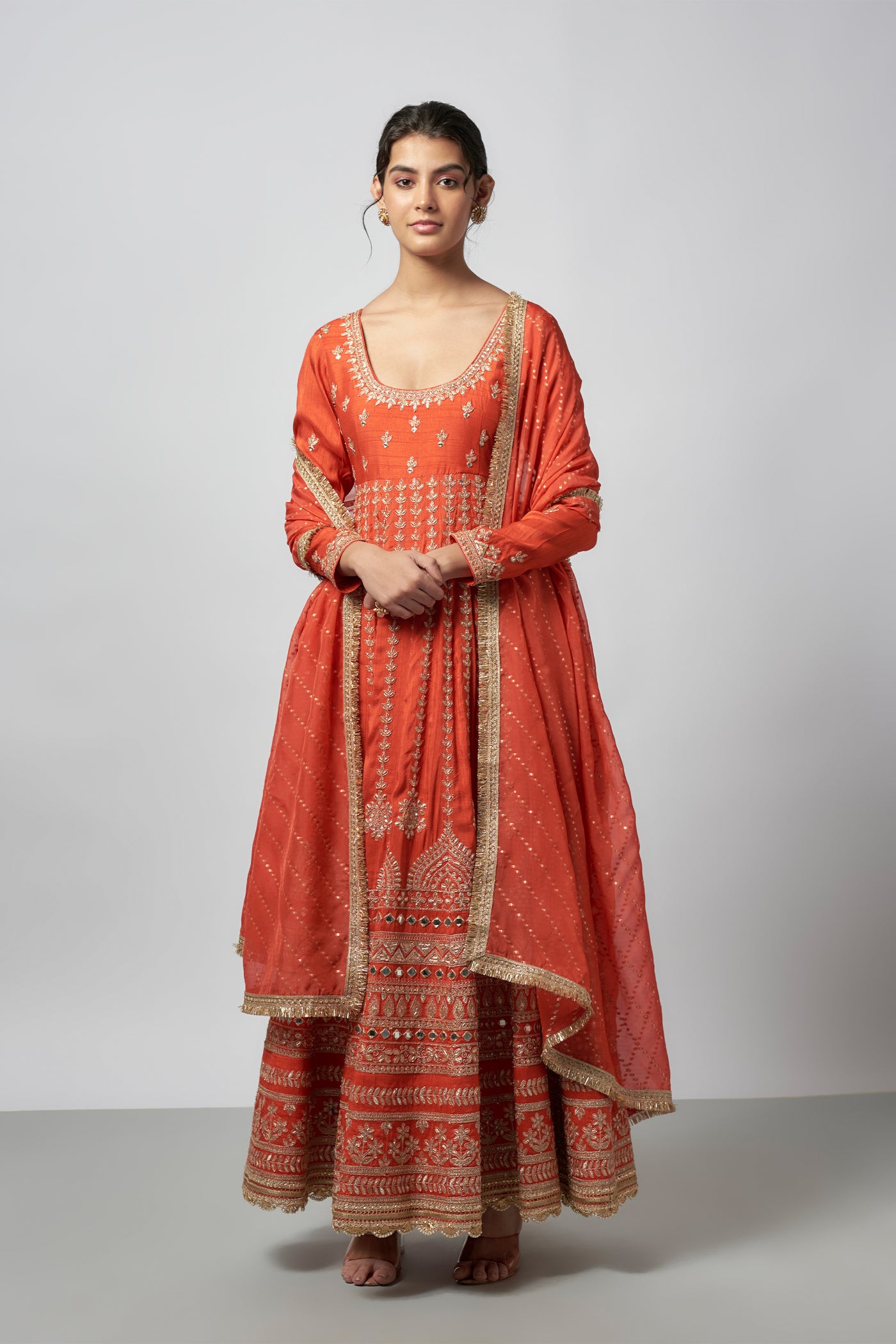 Gopi Vaid Jigyasa Anarkali Set indian designer wear online shopping melange singapore