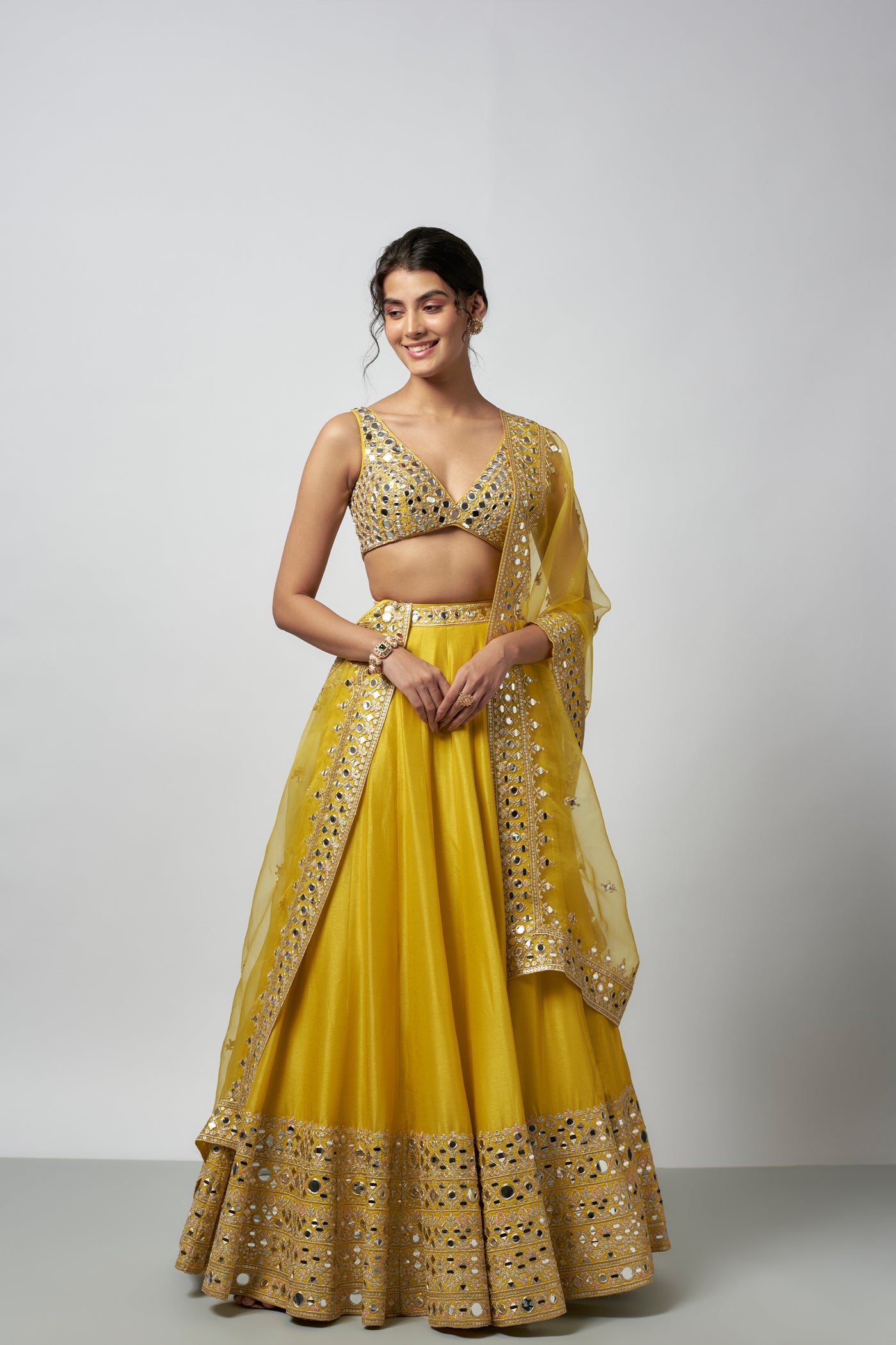 Gopi Vaid Kangana Lehenga Set indian designer wear online shopping melange singapore