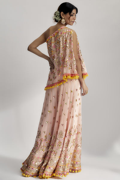 Gopi Vaid Kaveer Flared Pants Set indian designer wear online shopping melange singapore