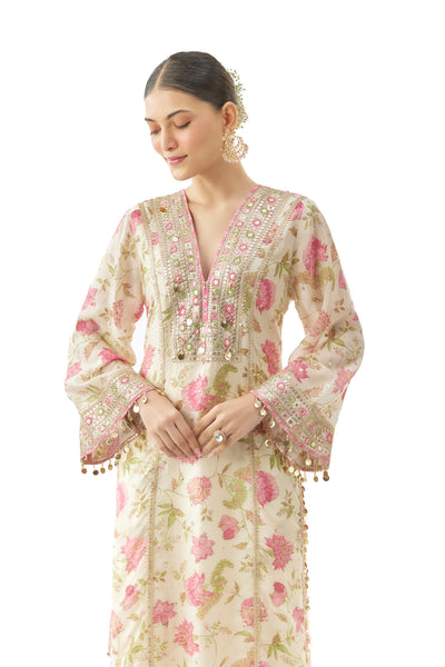 Gopi Vaid Kavya Tunic indian designer wear online shopping melange singapore
