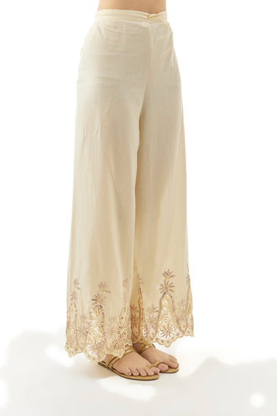 Gopi Vaid Kavya Tunic With Palazzo And Dupatta indian designer wear online shopping melange singapore
