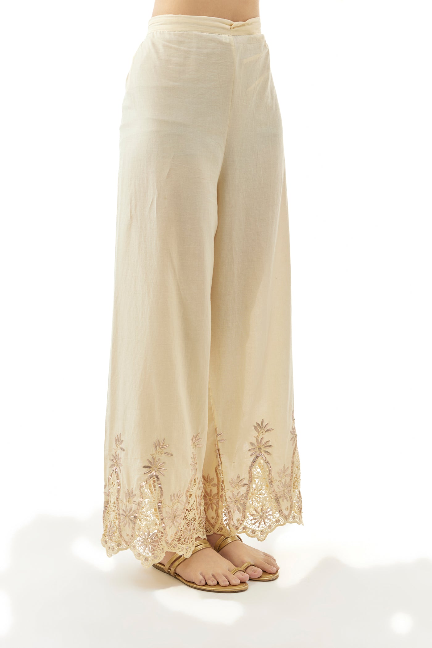 Gopi Vaid Kavya Tunic With Palazzo indian designer wear online shopping melange singapore 
