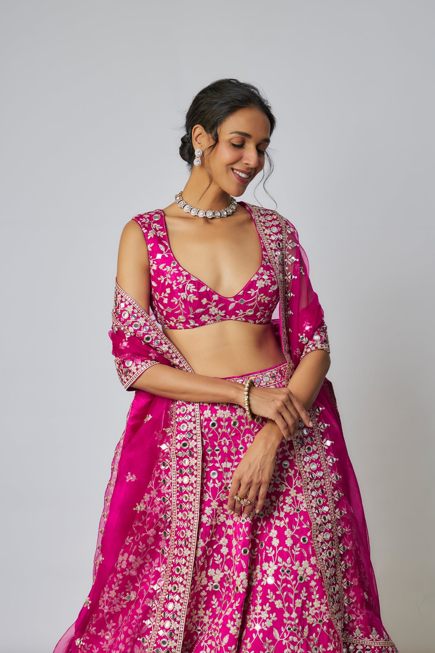 Gopi Vaid Krshnavi Lehenga Set indian designer wear online shopping melange singapore