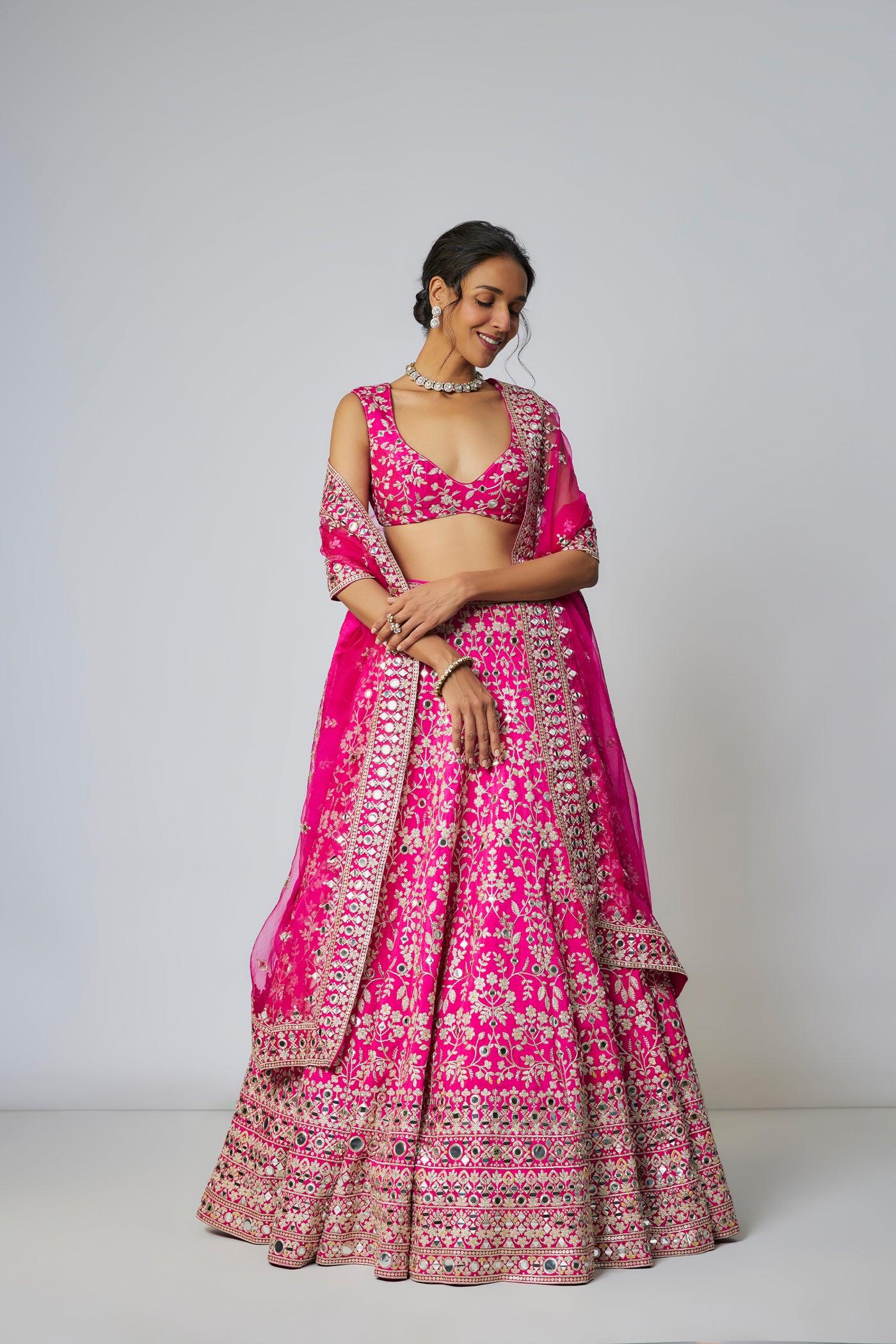 Gopi Vaid Krshnavi Lehenga Set indian designer wear online shopping melange singapore
