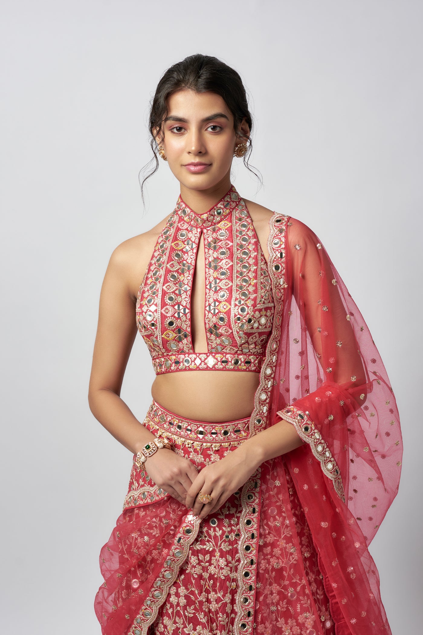 Gopi Vaid Laanya Lehenga Set indian designer wear online shopping melange singapore