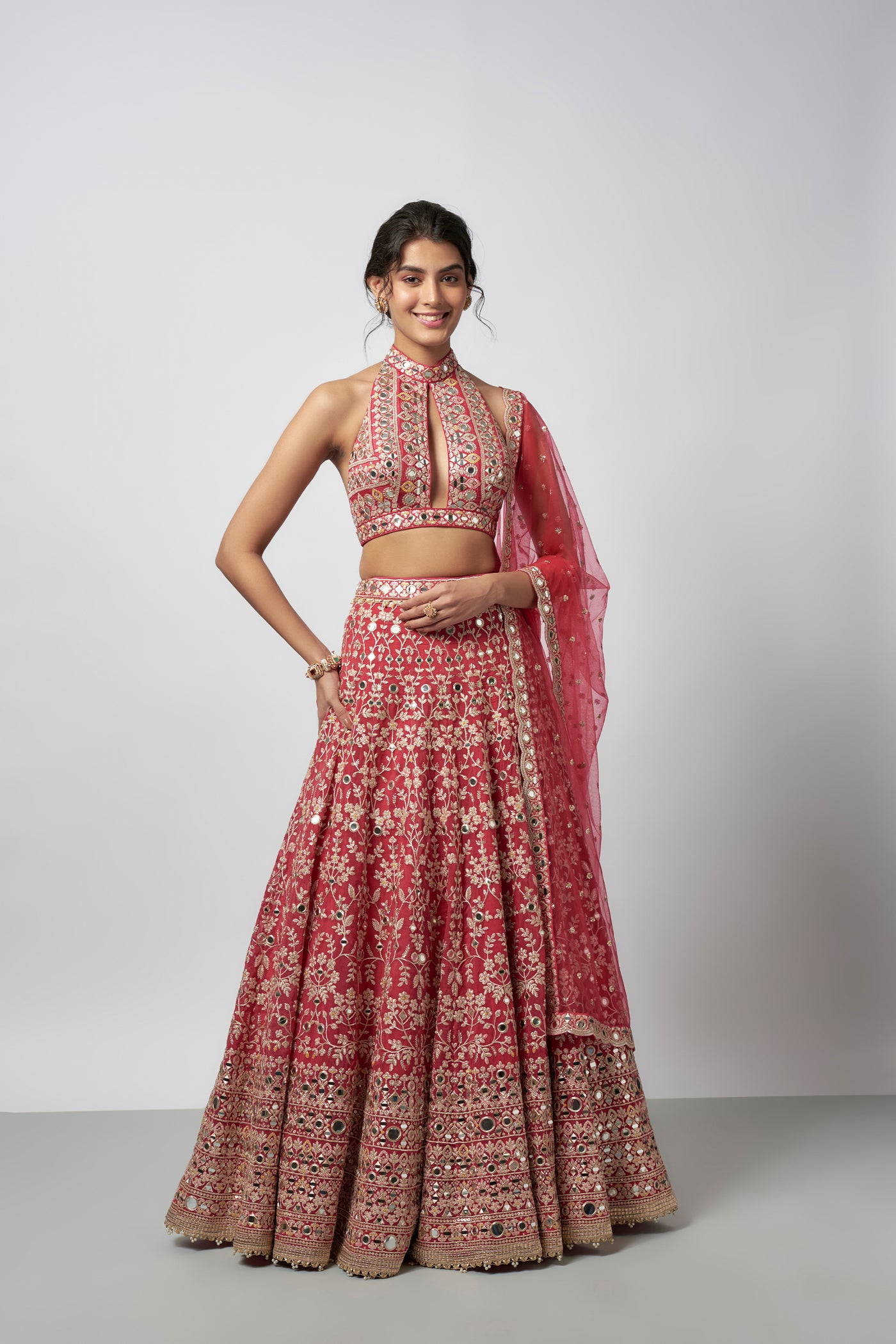 Gopi Vaid Laanya Lehenga Set indian designer wear online shopping melange singapore