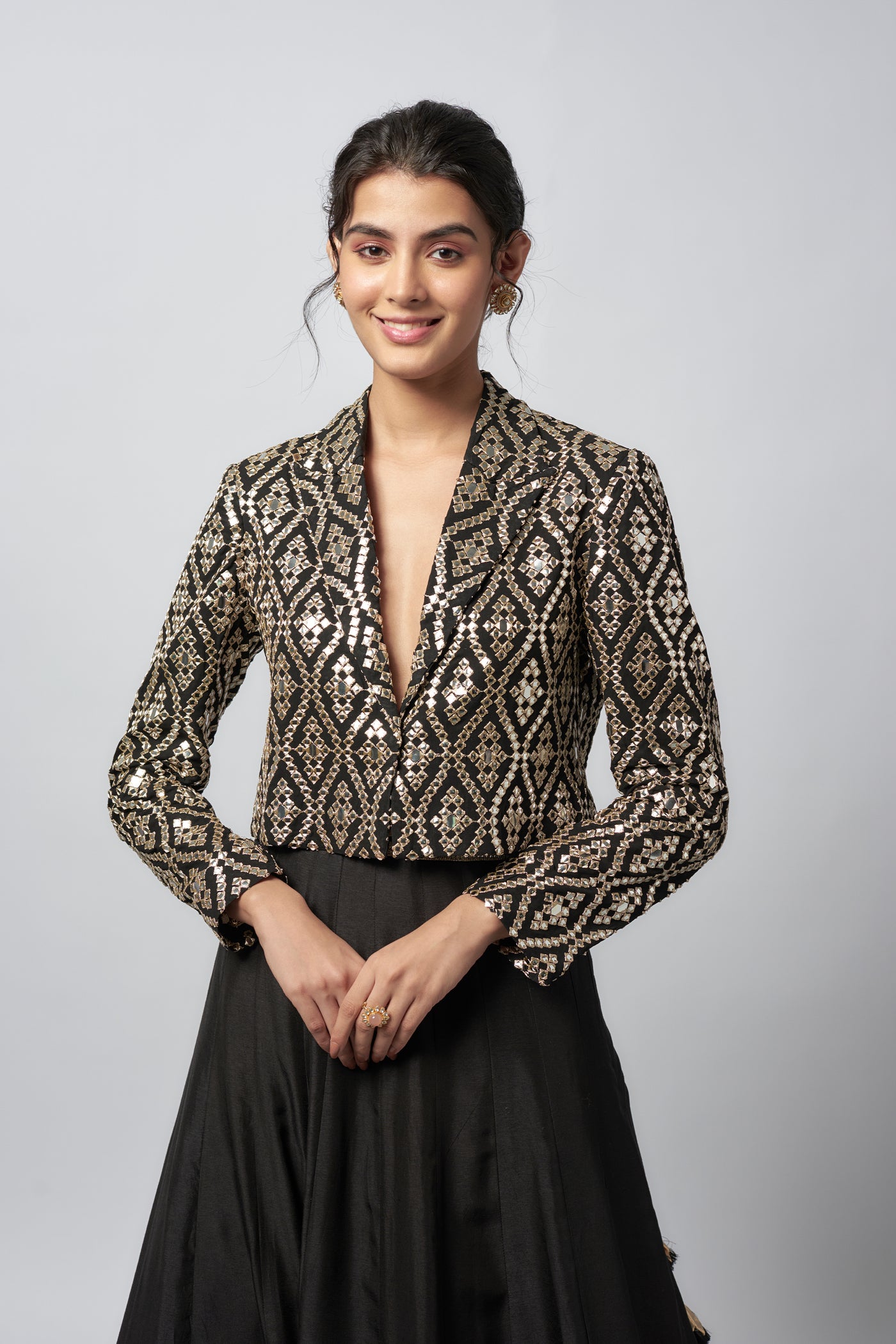 Gopi Vaid Leya Skirt Set indian designer wear online shopping melange singapore