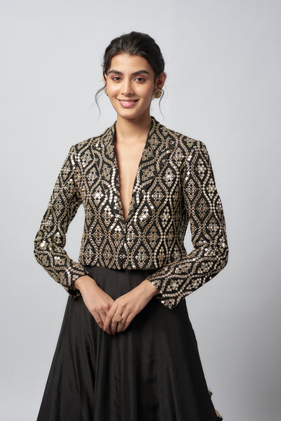 Gopi Vaid Leya Skirt Set indian designer wear online shopping melange singapore