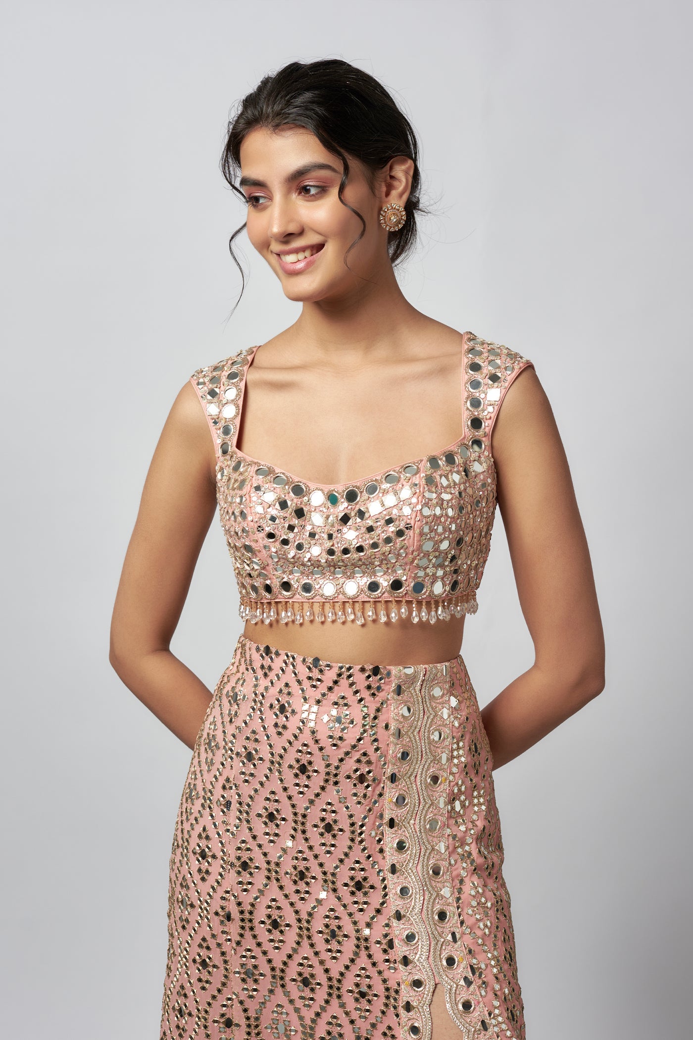 Gopi Vaid Madhulika Skirt Set indian designer wear online shopping melange singapore