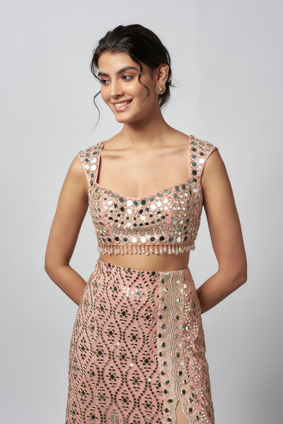 Gopi Vaid Madhulika Skirt Set indian designer wear online shopping melange singapore