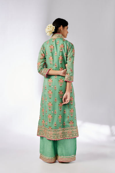 Gopi Vaid Mansi FO Set Mint indian designer wear online shopping melange singapore
