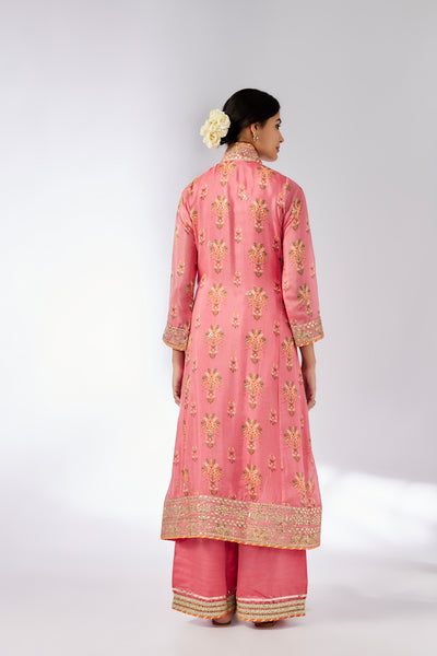 Gopi Vaid Mansi FO Set Pink indian designer wear online shopping melange singapore