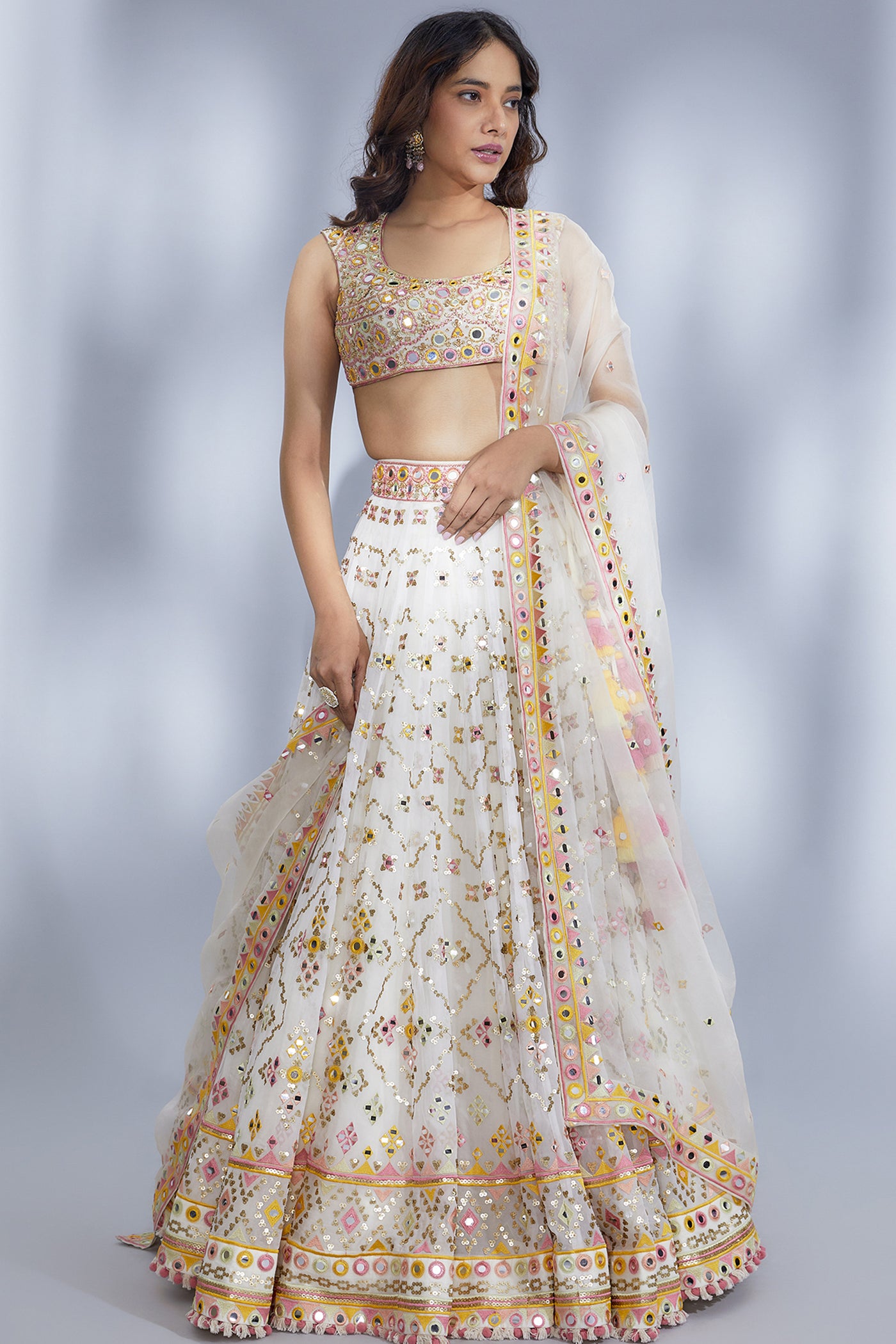 Gopi Vaid Maya Lehenga Set indian designer wear online shopping melange singapore