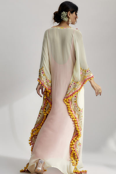 Gopi Vaid Miraan Scallop Kaftan Indian designer wear online shopping melange singapore