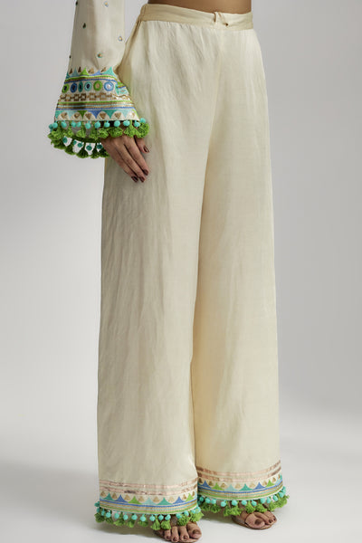 Gopi Vaid Nishika Long Kurta with Palazzo indian designer wear online shopping melange singapore