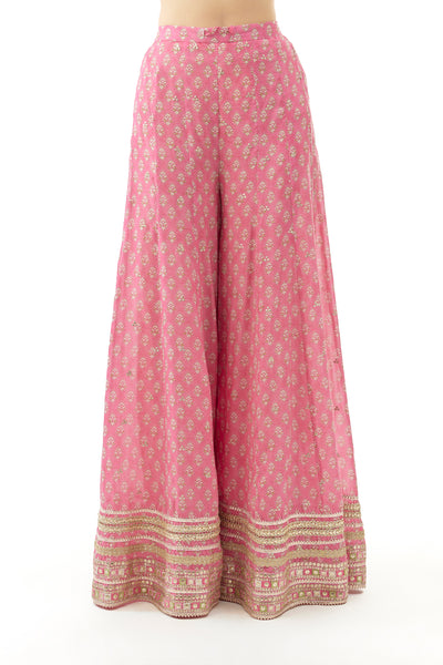 Gopi Vaid Nitya Strappy Set Pink indian  designer wear online shopping melange singapore