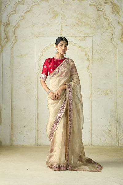 Gopi Vaid Farida Saree Set indian designer wear online shopping melange singapore 