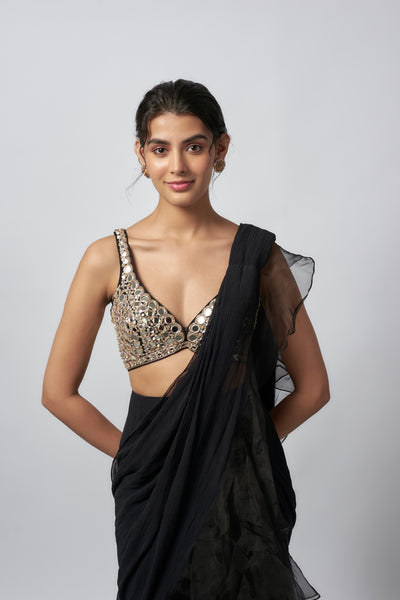 Gopi Vaid Oorja Saree Set indian designer wear online shopping melange singapore