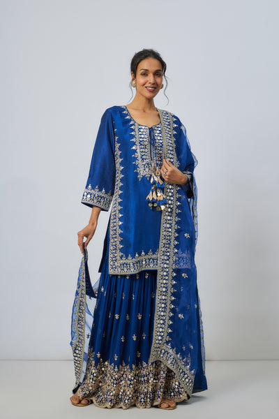 Gopi Vaid Pariza Sharara Set indian designer wear online shopping melange singapore