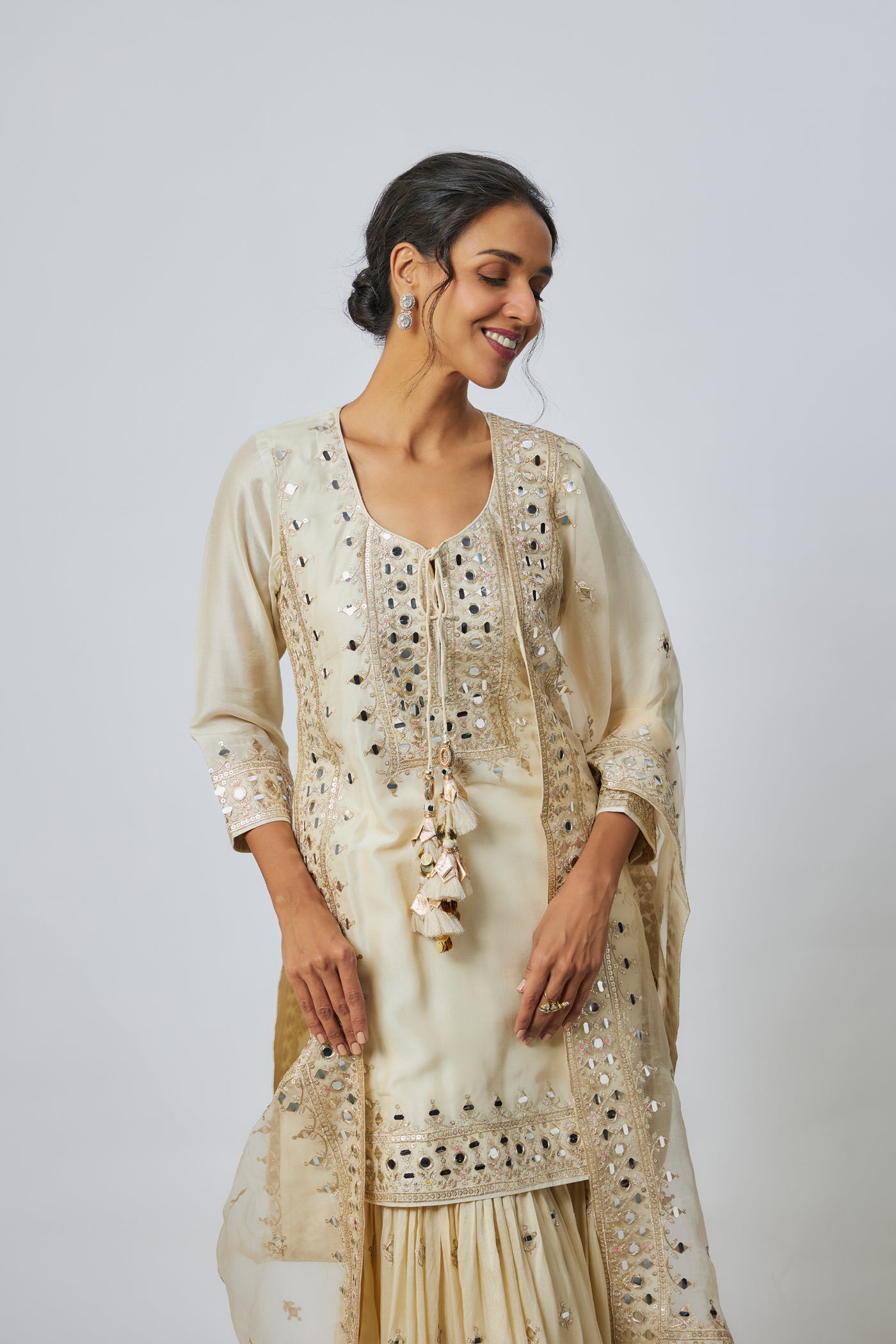 Gopi Vaid Pariza Sharara Set indian designer wear online shopping melange singapore