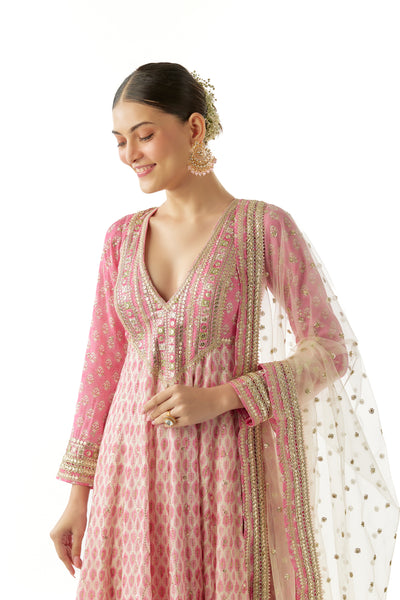 Gopi Vaid Prisha Anarkali Set indian designer wear online shopping melange singapore 
