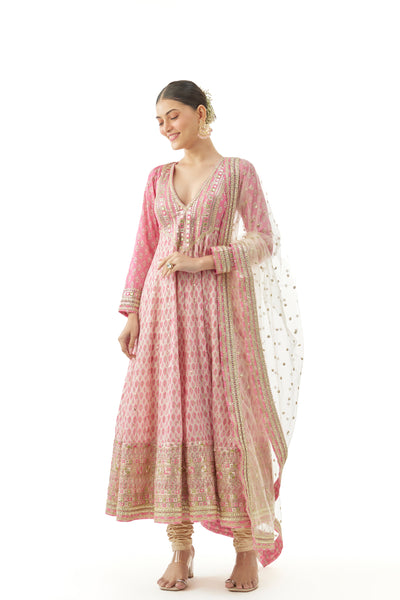 Gopi Vaid Prisha Anarkali Set indian designer wear online shopping melange singapore 
