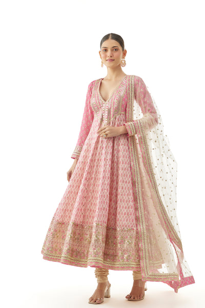 Gopi Vaid Prisha Anarkali Set indian designer wear online shopping melange singapore 
