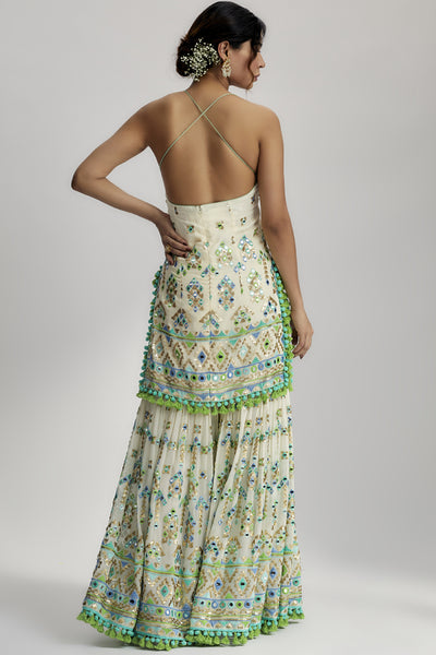 Gopi Vaid Pritika Sharara Set indian designer wear online shopping melange singapore