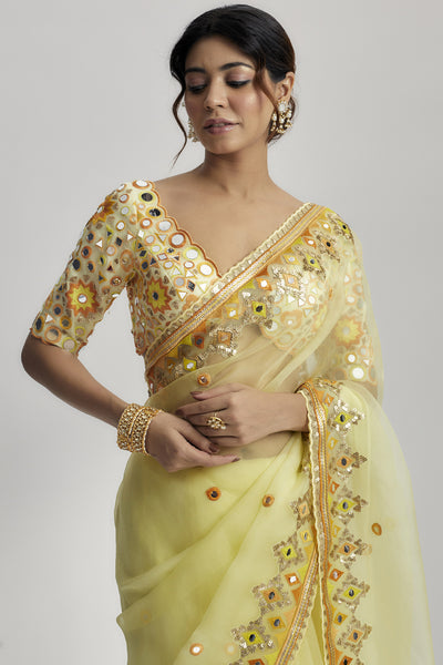 Gopi Vaid Priyal Saree indian designer wear online shopping melange singapore