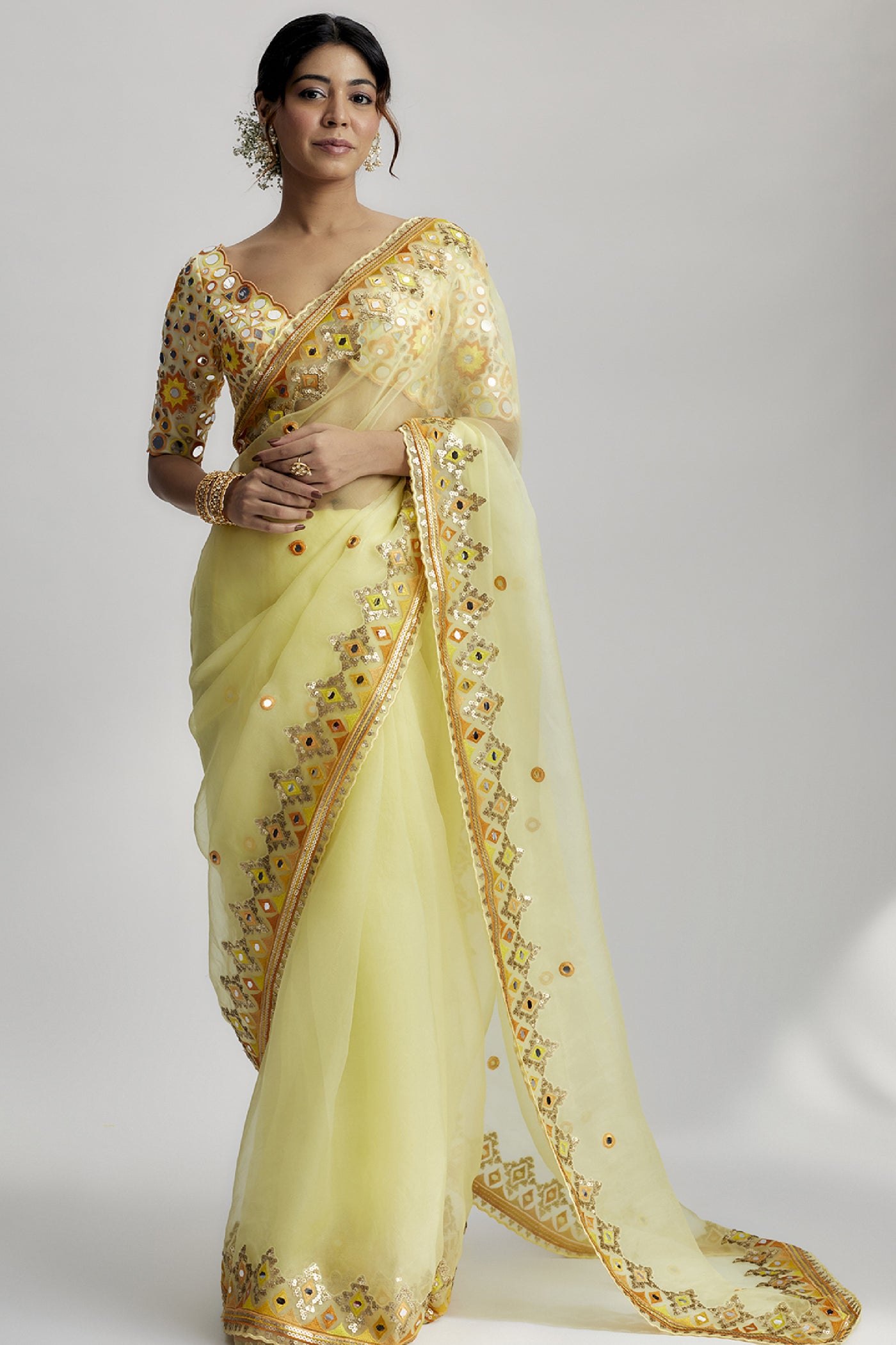 Gopi Vaid Priyal Saree indian designer wear online shopping melange singapore