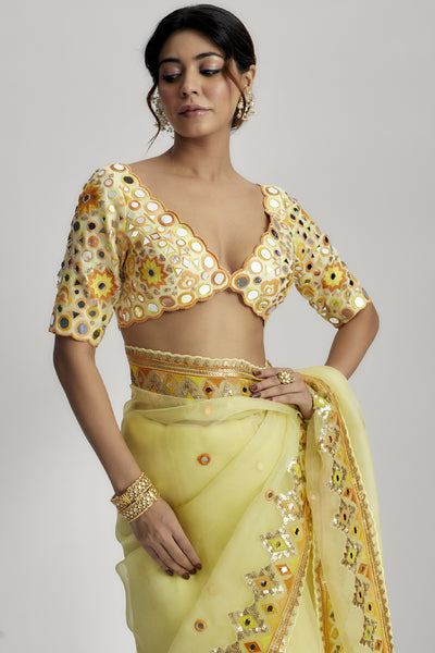 Gopi Vaid Priyal Saree indian designer wear online shopping melange singapore 