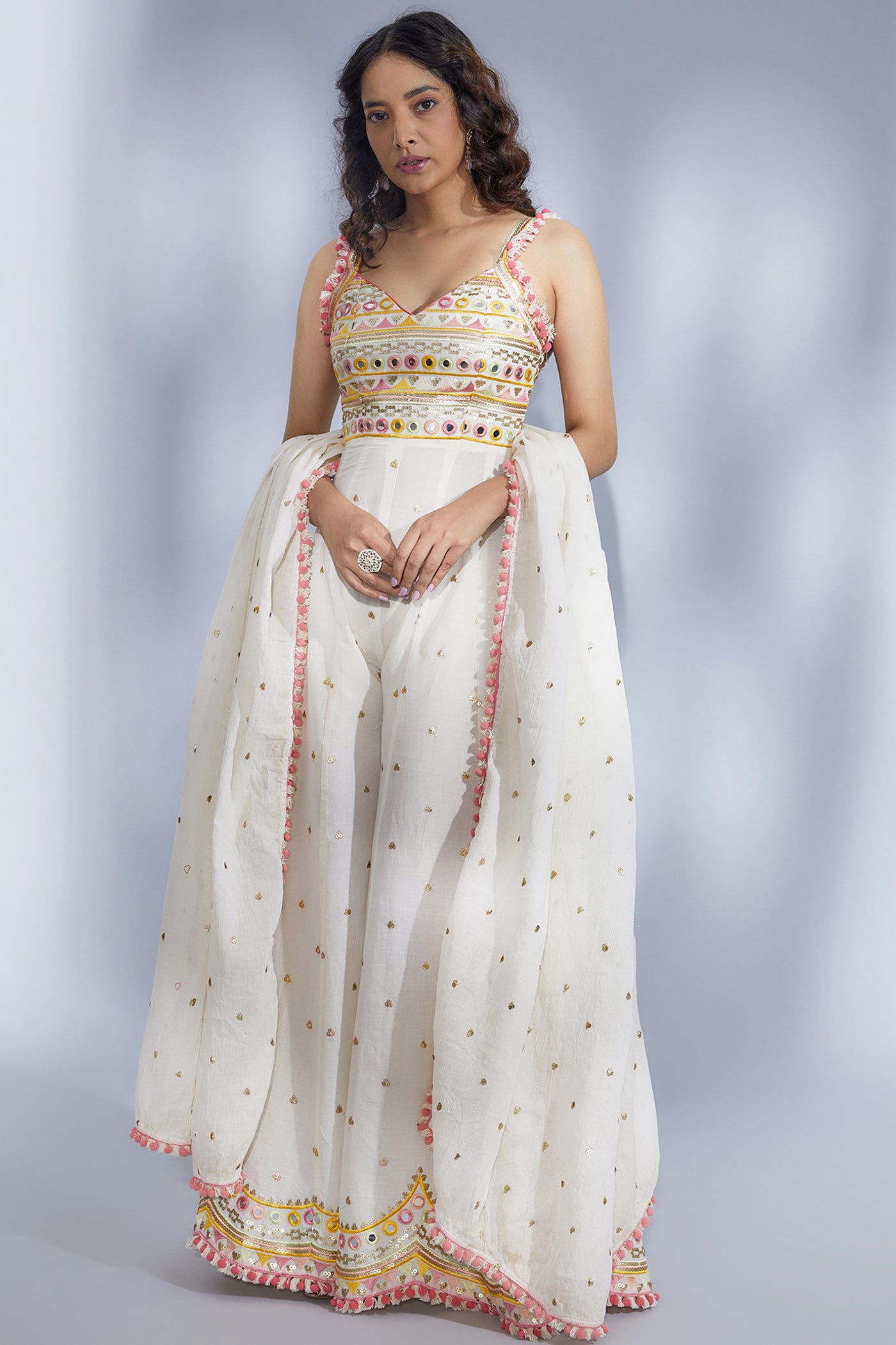 Gopi Vaid Raha Jumpsuit indian designer wear online shopping melange singapore