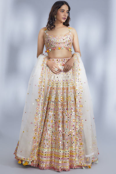 Gopi Vaid Rakul Lehenga Set indian designer wear online shopping melange singapore