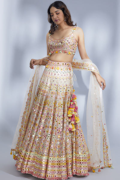 Gopi Vaid Rakul Lehenga Set indian designer wear online shopping melange singapore