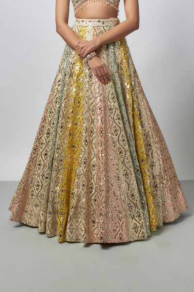 Gopi Vaid Ranjeeta Lehenga set indian designer wear online shopping melange singapore