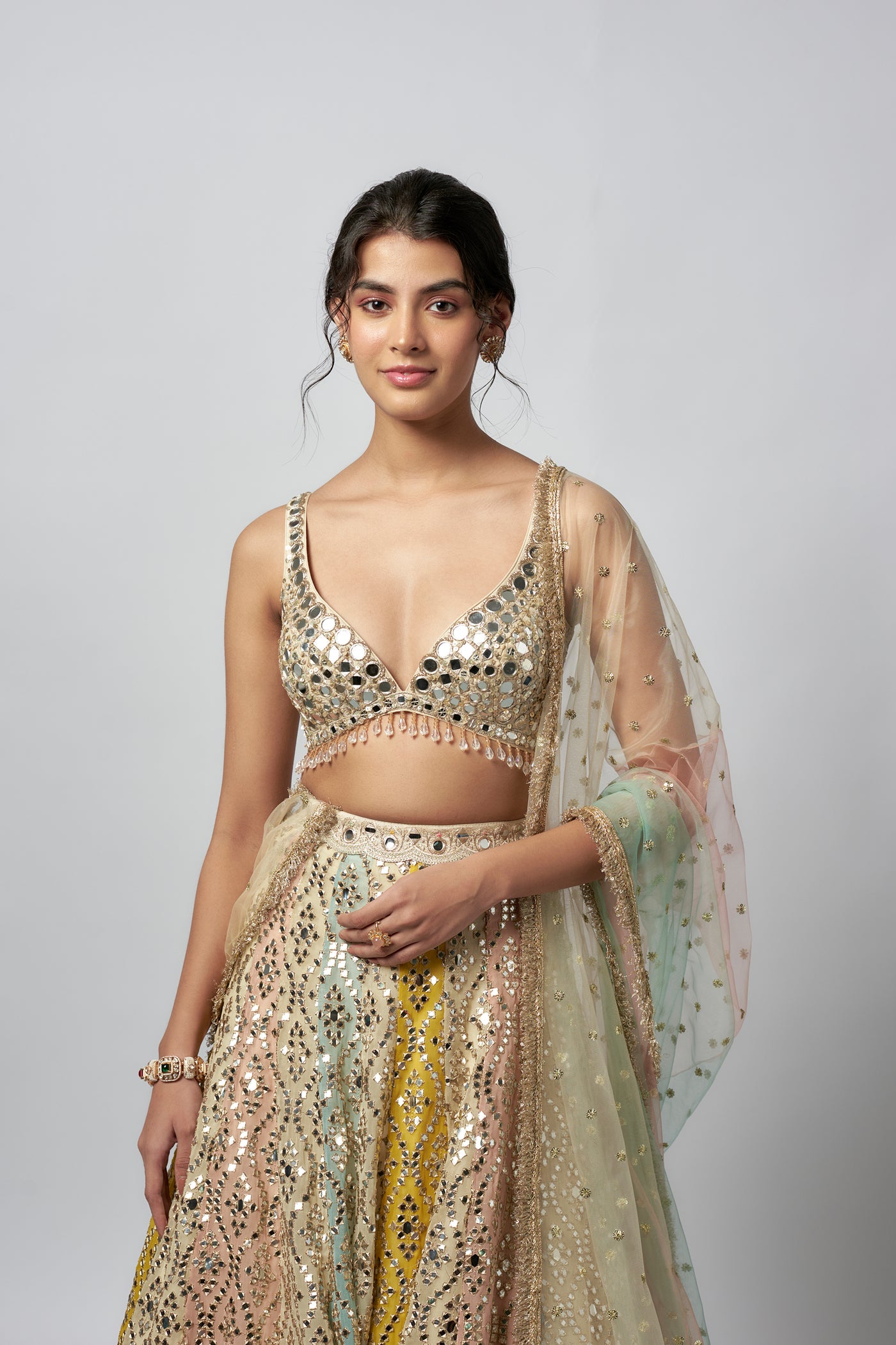 Gopi Vaid Ranjeeta Lehenga set indian designer wear online shopping melange singapore