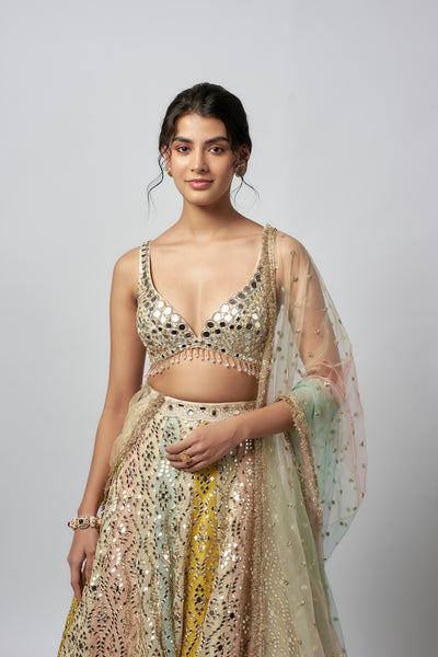 Gopi Vaid Ranjeeta Lehenga set indian designer wear online shopping melange singapore