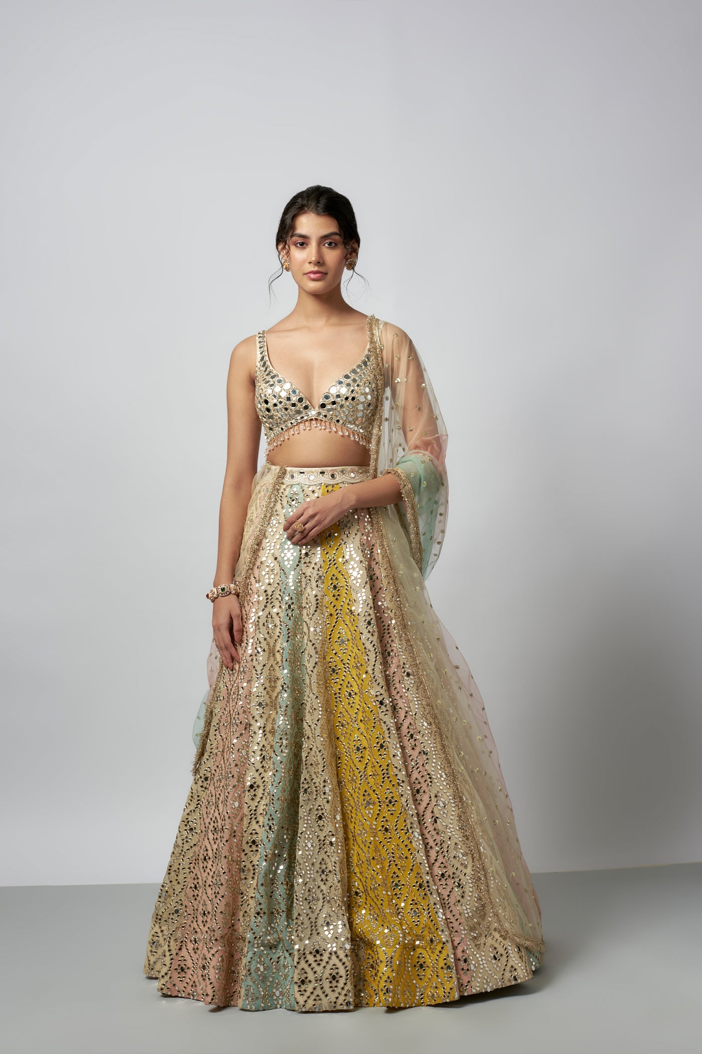 Gopi Vaid Ranjeeta Lehenga set indian designer wear online shopping melange singapore