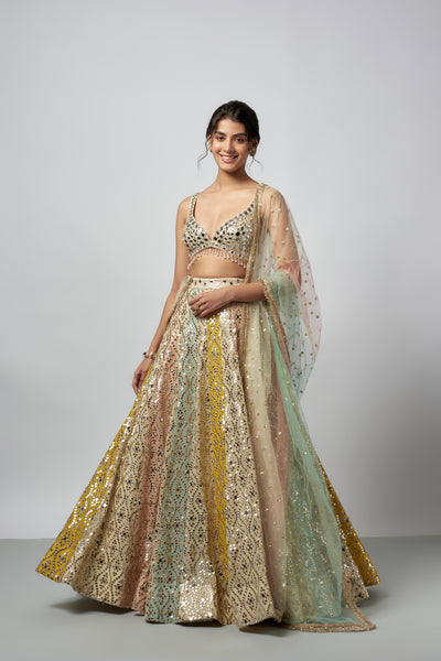 Gopi Vaid Ranjeeta Lehenga set indian designer wear online shopping melange singapore