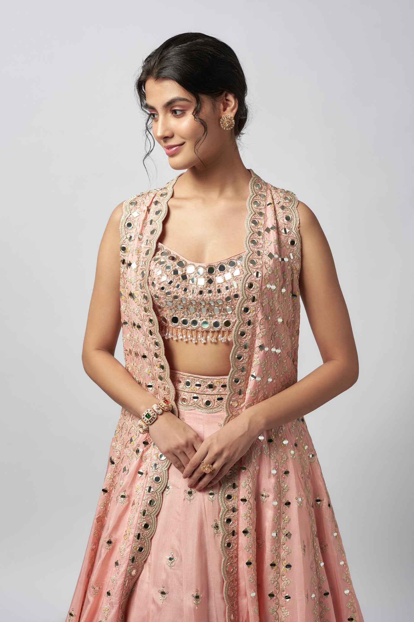 Gopi Vaid Ravya Lehenga Set indian designer wear online shopping melange singapore